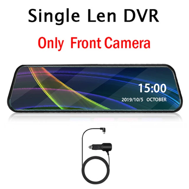 Sing Len DVR Dash cam 1" СТРИМ медиа Автомобильное зеркало заднего вида DVR зеркало супер ночное видение 1080P Автомобильная камера Две камеры видео рекордер Dash cam - Название цвета: Sing Len DVR
