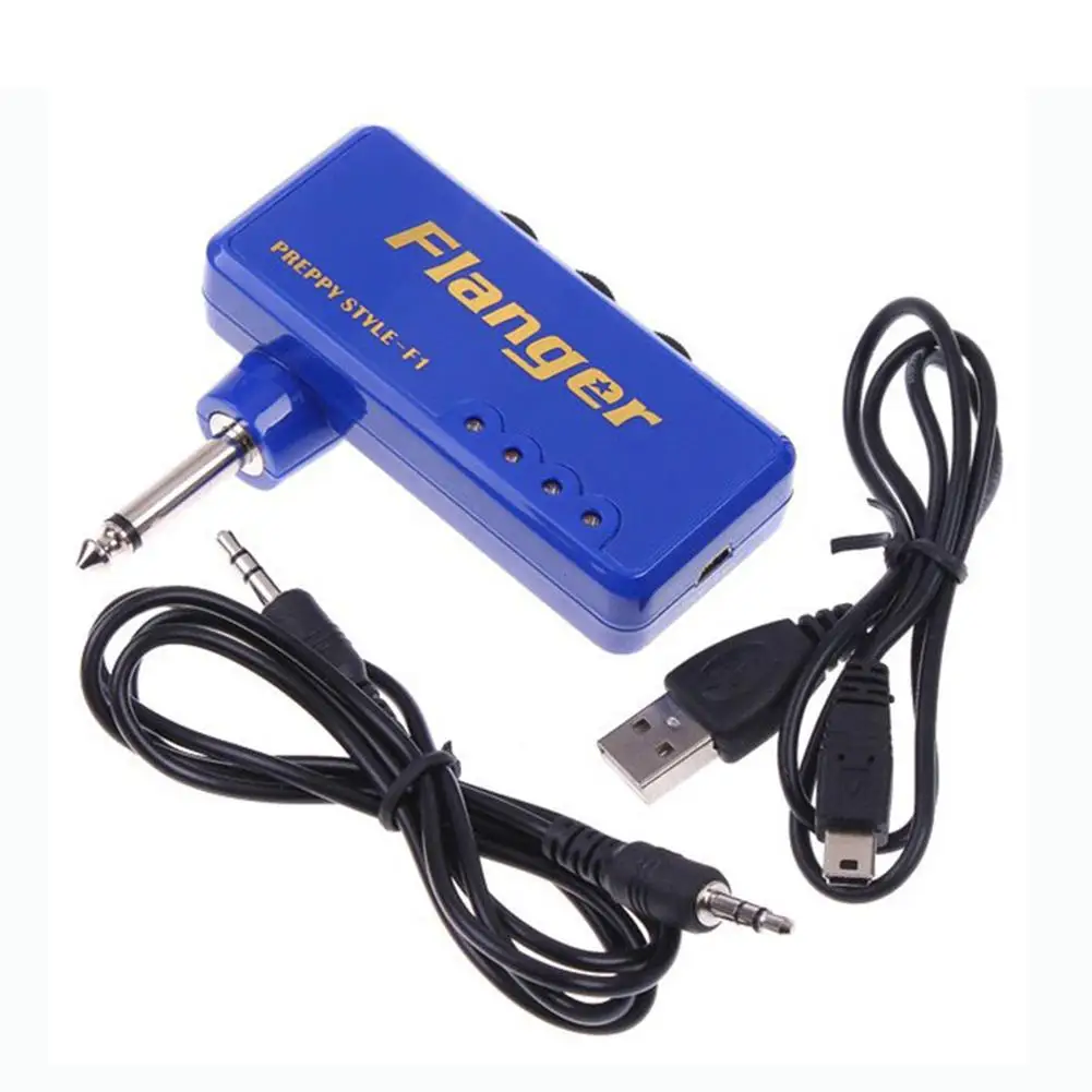 Mini Guitar Pocket AMP Headphone Output Metal Distortion AMP Simulator Effects Portable Amplifier