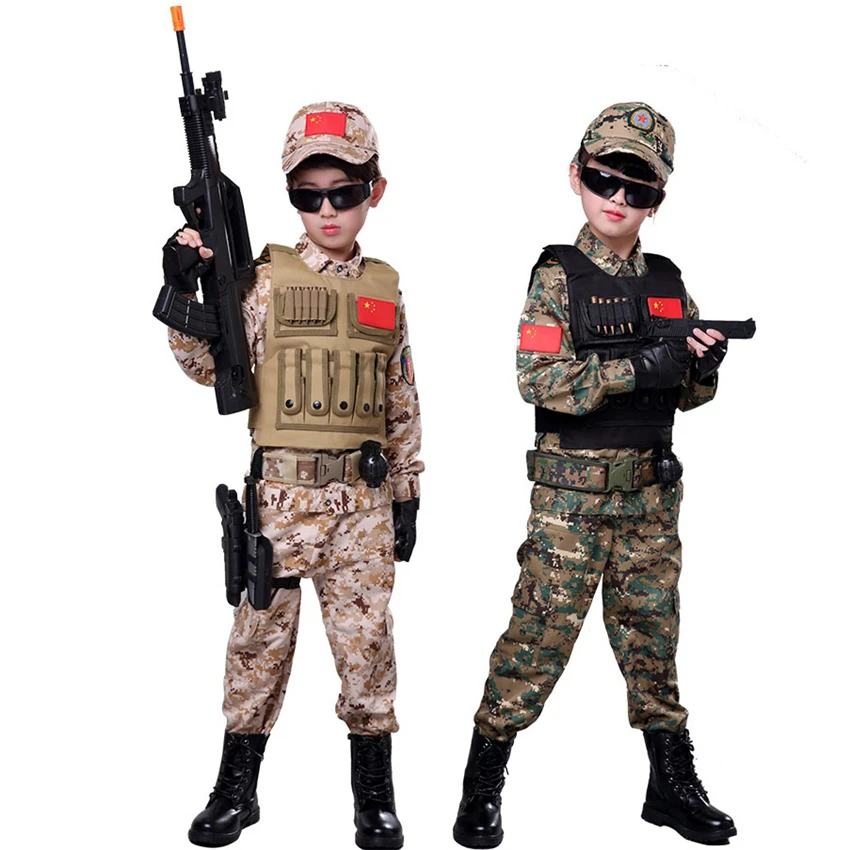 Uniforme militar para y SWAT, disfraz táctico jungla, ropa del ejército al aire libre, Airsoft, disfraz de camuflaje para niños|Militar| - AliExpress