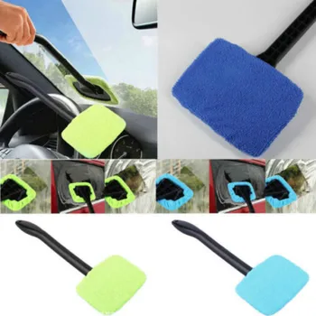 

Hot Microfiber Cloth Long Handle Car Wash Brushes Car Body Window Glass Wiper Cleaning Tools Kit Automobile Windshield Cleaner
