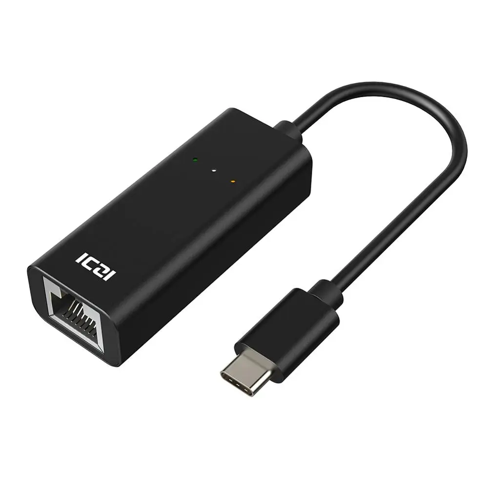 ICZI USB C к Gigabit Ethernet адаптер типа C к RJ45 LAN конвертер для MacBook Pro samsung Tab S4 huawei телефон аксессуар для лэптопа