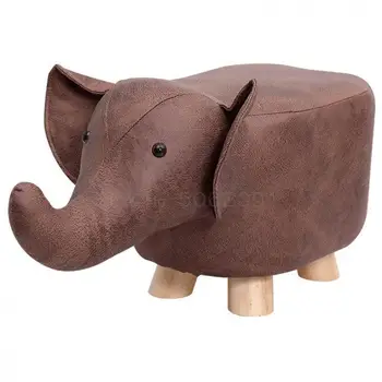 

Solid Wood Cartoon Animal Children's Stool Creative Small Chair Cowstool Elephant Sofa Stool Bench Replacement Footstool Househo