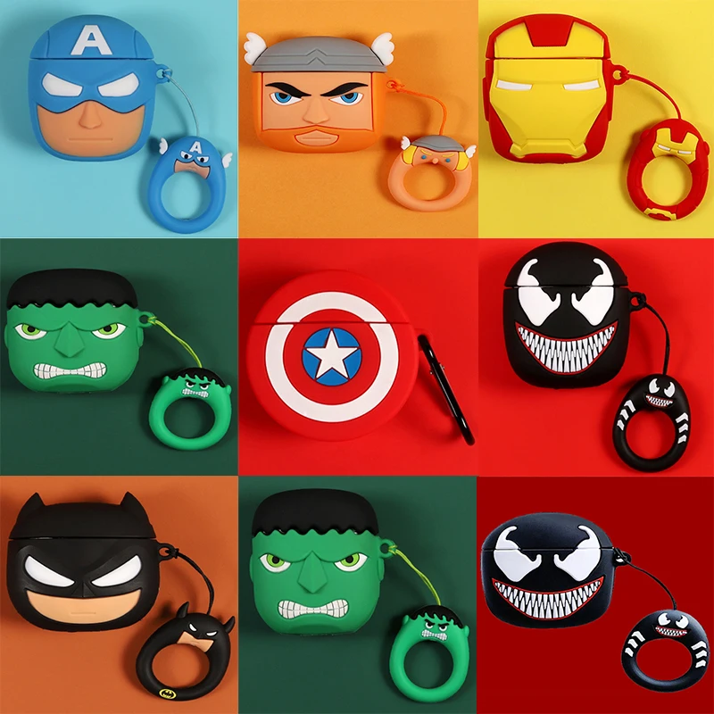 Special Price Airpods-Case Case-Cover Hulk Spiderman 3d Anime Batman Captain-America Silicone Disney Marvel ezYoMZx1zKM