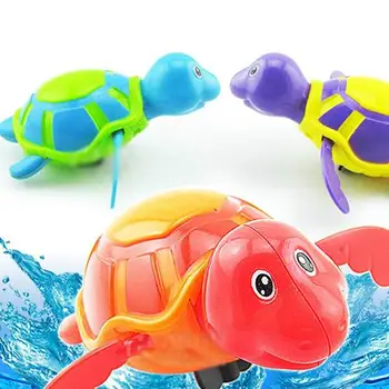 

New Cute Turtle Swim Animal Wound-Up Chain Clockwork Baby Kid Bathroom Bathing Toy