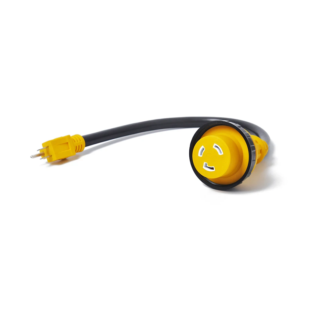60 см морской 15 Ампер штекер до 30 Ампер женский 125 В лодка адаптер RV электроконвертор Шнур кабель