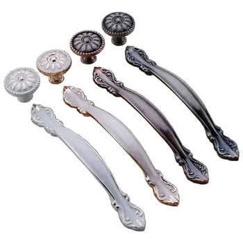 

8pcs Door Knob Sturdy High Quality Zinc Alloy Durable Prime Door Knob Handle Pull for Cabinet Door Wardrobe Cupboard Drawer