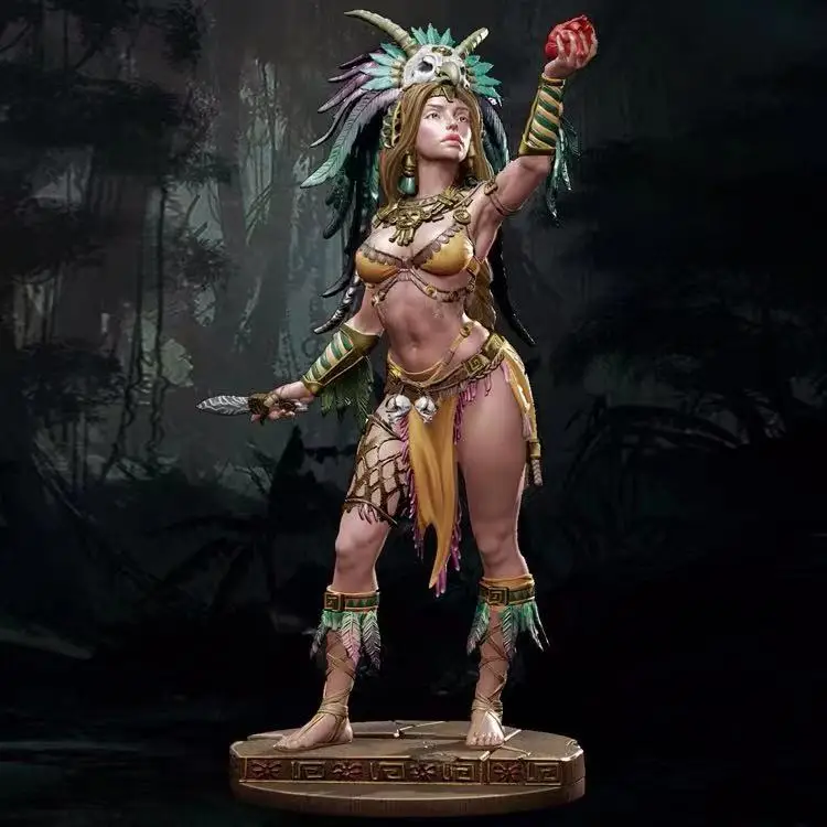 1/24 фигурка из смолы Полноразмерная модель Aztec priestess GK | Игрушки и хобби
