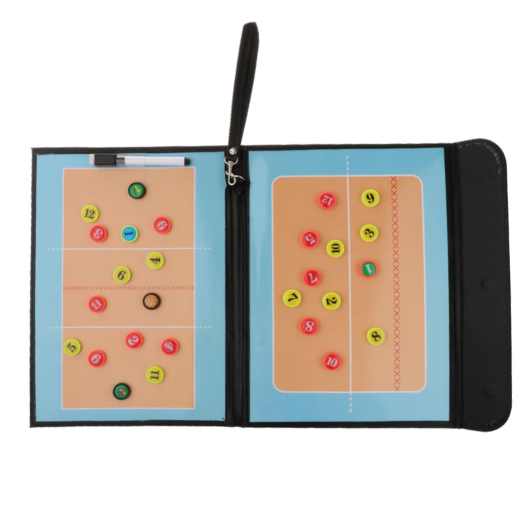 Volleyball Match Plan Coaching Board With Pen Training Aid Tactics Equipment