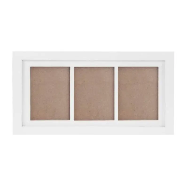 Baby Kid Children Foot Finger Hand Wooden Photo Frame Set Print Clay Ink Kit Gift Memory