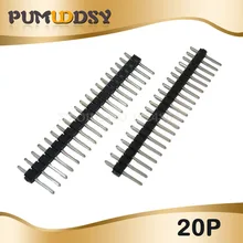 10 шт. 2,54 мм Однорядный Мужской 1~ 40P разъемная плата контакты PCB коннектор полосы Pinheader 1/2/3/4/5/6/8/10/12/20/40Pin