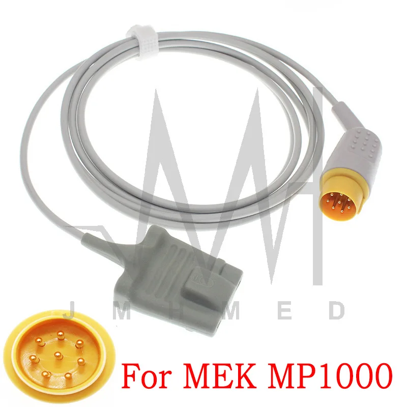 Совместим с датчиком spo2 монитора MEK MP1000 8 контактов 3 м кабель для оксиметрии