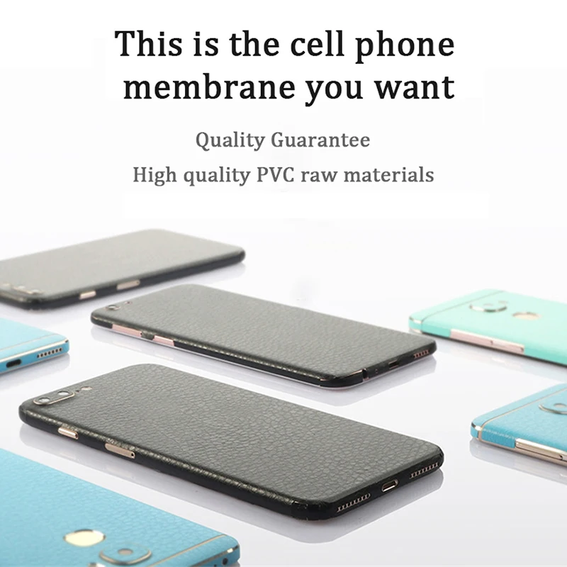 Кожаная наклейка с узором для iPhone 6, 6 S, 7, 8+, X, 11, задняя пленка, тонкая защитная крышка, задняя декоративная наклейка