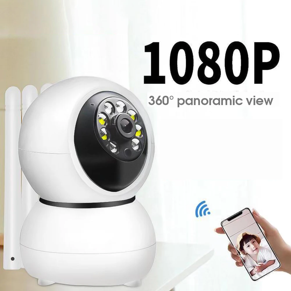 Kebidumei Домашняя безопасность 720P IP камера ночного видения беспроводной наблюдения 1080P HD монитор для детей автоматическое отслеживание IP камера WiFi