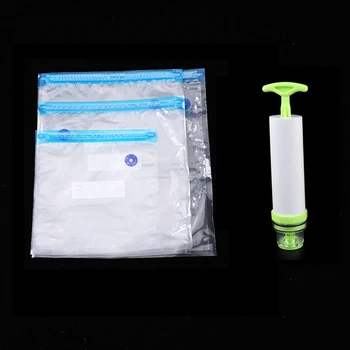 

Vacuum Sealer bags For Food Storage With Hand Pump Reusable Food Packages Kitchen Organizer(Containing 3pcs bags) Vacuum pump
