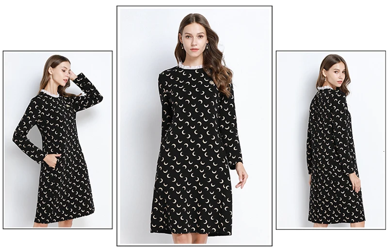 Осенне-весеннее женское платье больших размеров 5xl 4XL, черные вечерние элегантные платья с длинным рукавом и рюшами для офиса, vestidos robe Jurken Sukienki