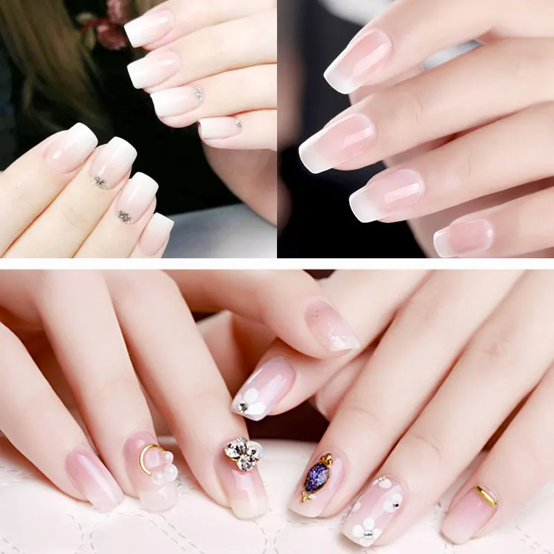 Опал желе гель белый прозрачный молочный белок цвет Nai лак длинный последний для