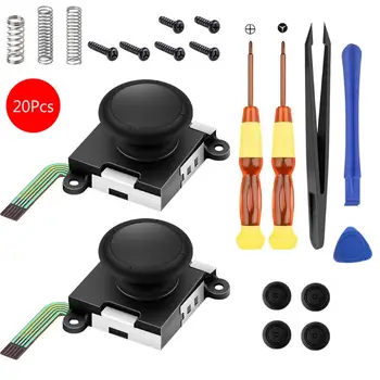 

12-20pcs Analog 3D Joy con Joystick Replacement for Nintendo Switch,joycon Switch joysticks compatiable with Left joycon Right S