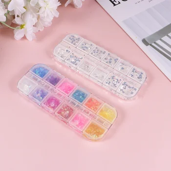 

4pcs DIY Nail Sequins Art Stickers DIY Manicures Decoration Beautiful Nail Art Supplies Manicures Accessories (Starry Sequins, M