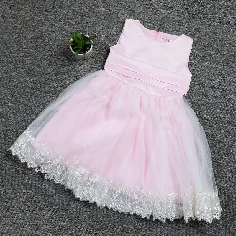 Нарядное платье с цветочным узором для девочек; детское рождественское кружевное платье; платье принцессы для маленьких девочек; костюм; детское платье-пачка для дня рождения; От 2 до 10 лет