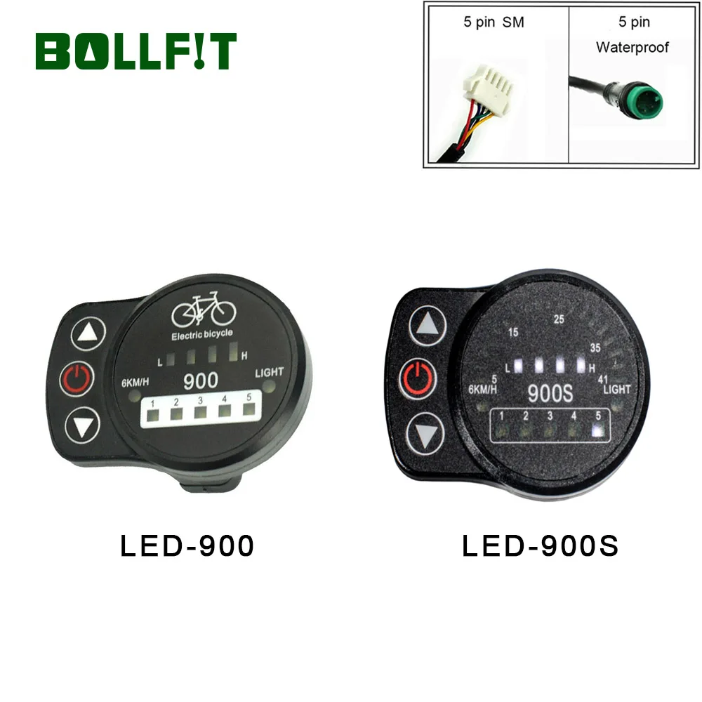Sale BOLLFIT  36V 48V  KT LED 900 900S Display  Waterproof Electric Bicycle  Intelligent Control Panel 0