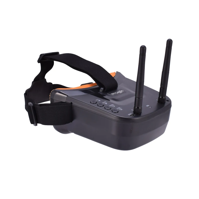 5,8G FPV очки 40CH двумя антеннами монитор Видео очки с 3-дюймовый HD ЖК-дисплей 1200 мА/ч, Батарея для скоростного радиоуправляемого дрона с Камера