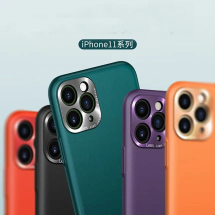 Чехол для Apple iphone 11 Pro Max роскошный защитный матовый чехол из зернистой кожи