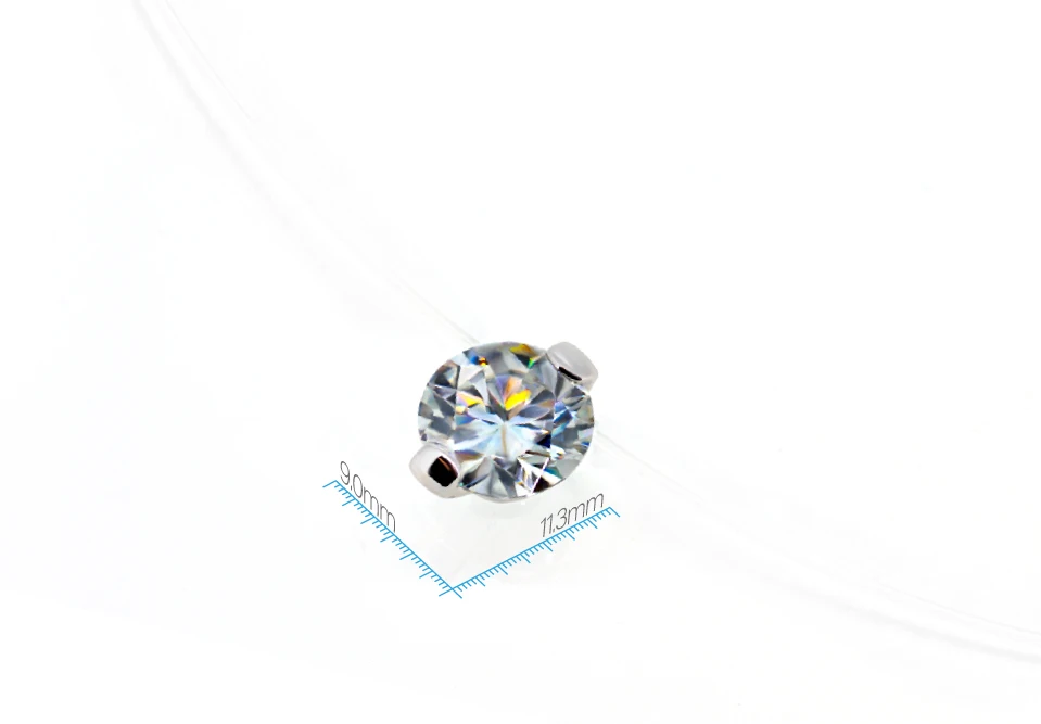 Mulheres, Colar Invisível, Prata 925, 1ct 2ct