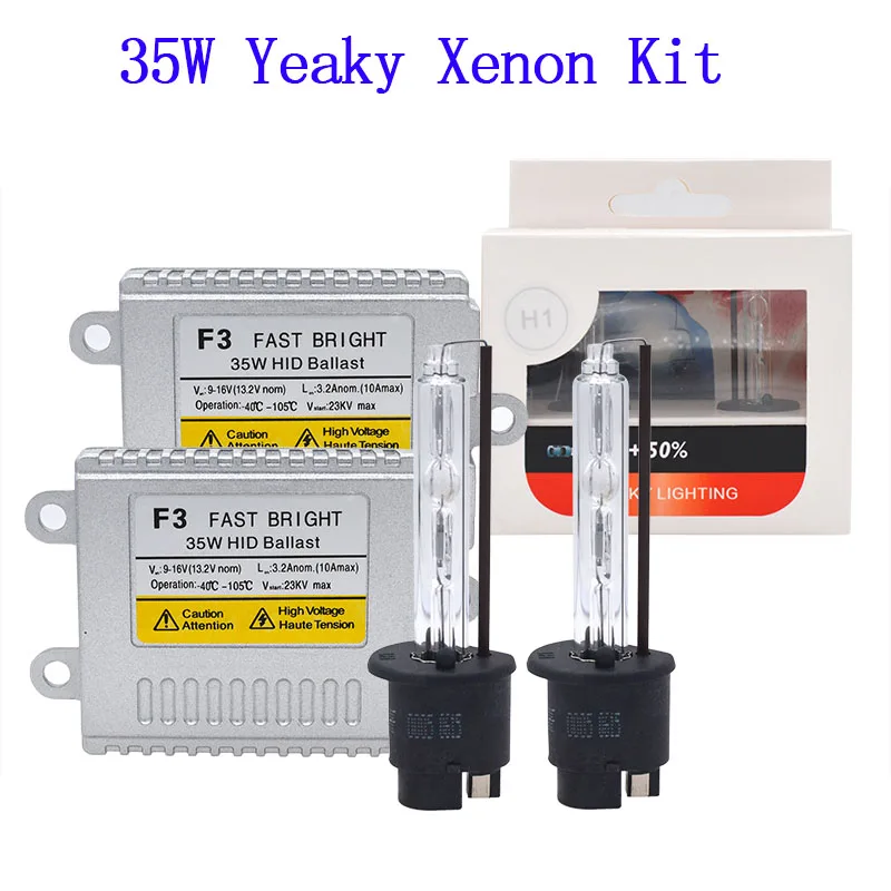 HIDLT 35W Yeaky H1 H3 H7 H11 9005 9006 D2H Xenon HID Kit 4500K 5500K 6500K AC 12V F3 Fast Bright Quick Start Xenon Ballast Kit1
