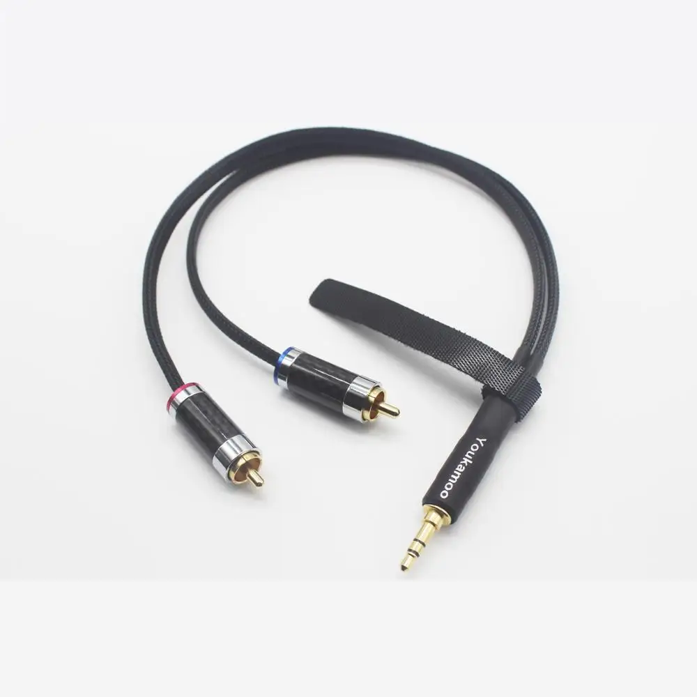3 5mm to RCA Headphone Audio Headphone Silver Plated Adapter Cable 1 FT 0 3M