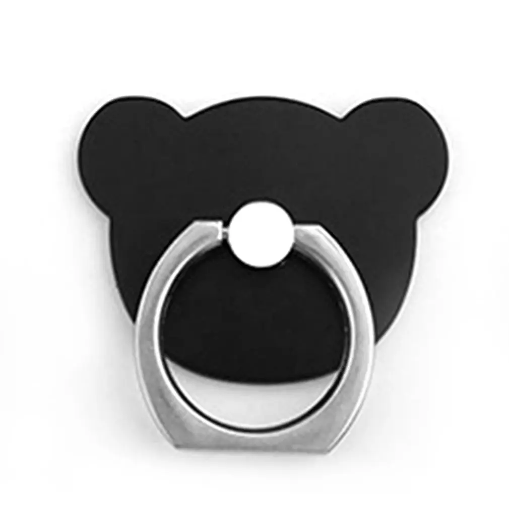 

Bear Shape Ultra-Thin Metal Bracket Anti Falling Folding Finger Ring Buckle Mobile Bracket Universal Smartphone Bracket