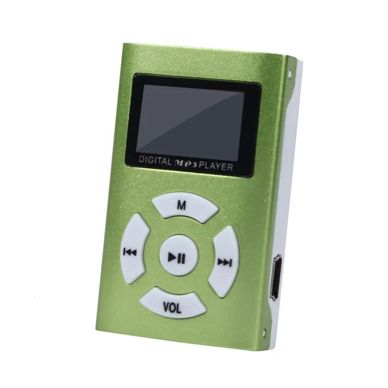 OMESHIN Hifi USB мини MP3 музыкальный плеер ЖК-экран Поддержка 32 ГБ Micro SD TF карта спортивная мода стиль перезаряжаемый - Цвет: Зеленый
