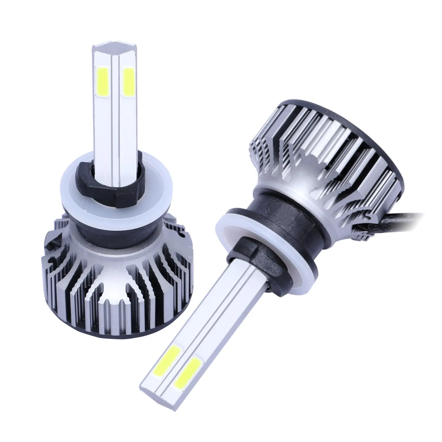 

2pcs X15-COB Car Vehicle Automobile LED Front Lights Bulbs Lamps Aviation Aluminum Headlight 880/881 IP67 8000LM New