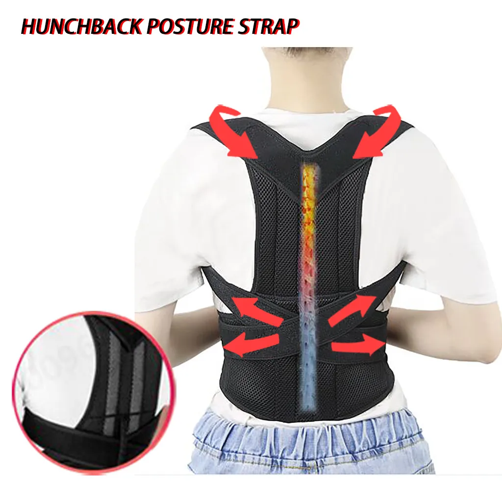 

Back Posture Correction Shoulder Corrector Support Brace Belt Therapy Men Women Back Shoulder Support Belt Elastic Braces 40
