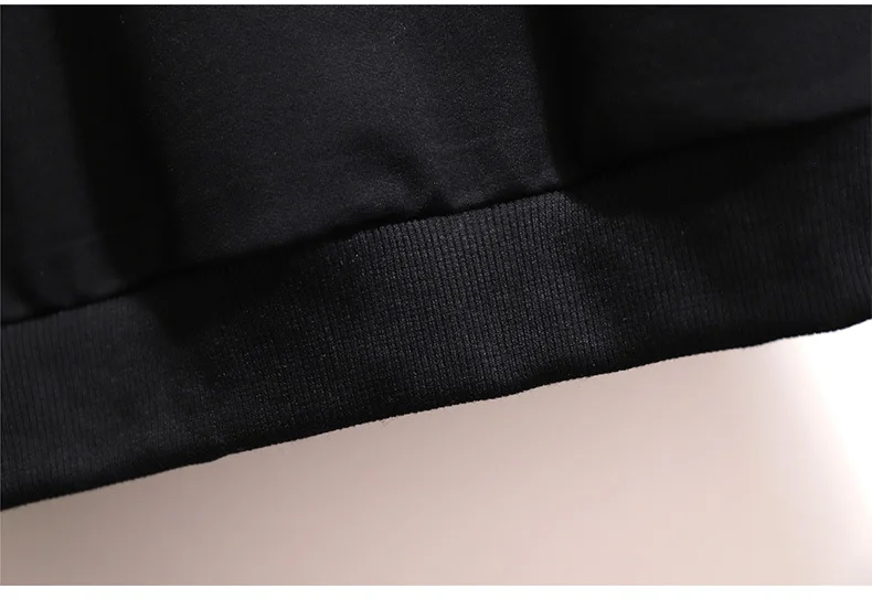 autumn winter plus size tops for women large long sleeve loose casual print letter O neck T shirt black 3XL 4XL 5XL 6XL 7XL