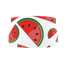 50 ярдов 75 мм Клубника арбуз оранжевая напечатанная корсажная лента, материалы для ручных поделок для поделок, 50Yc7908