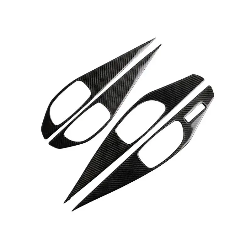 Real Carbon Fiber Inner Door Handle Bowl Cover Trim For Infiniti Q50/Q50L 13-18