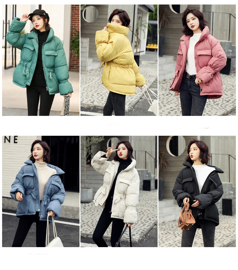 Winter Coat Women Stand Collar Female Jacket Winter Women Outwear Thick Warm Parkas Autumn Cotton Padded Chaqueta Mujer Invierno