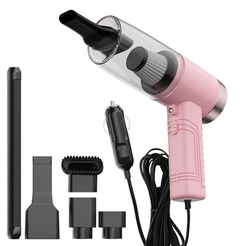 

3 In 1 Handheld Car Vacuum Cleaner Wired Wet And Dry 120W Suction With Aromatherapy Lamp Car Vacuum Cleaner