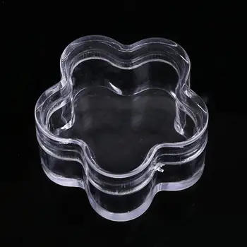 

5pcs/Set 4g Mini Clear Plastic Plum Flower Shape Empty Container Balm Lip Makeup Pot Travel Cream Cosmetic Bottling Jar Box X1M8