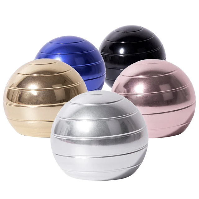 Metal Gyro Antil Stress Rotary Fidget Toy Inertial Fingertip Gyroscope Aluminum Alloy Round Kinetic Metal Ball Decompression Toy 6
