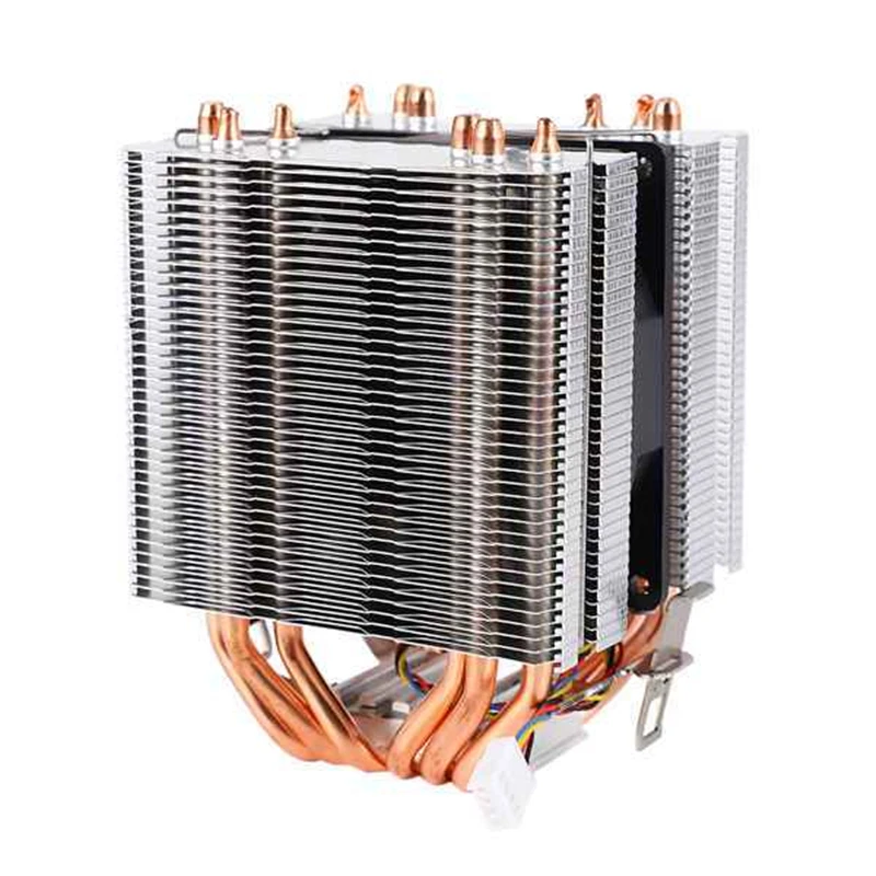 

6 Pipes Computer Cpu Cooler Fan Heatsink For Lag1156/1155/1150/775 Intel Amd