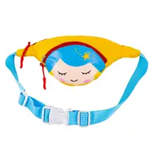 Милая сумка для путешествий с рисунком для девочек, детская повседневная поясная сумка на молнии, маленькая поясная сумка, поясная сумка