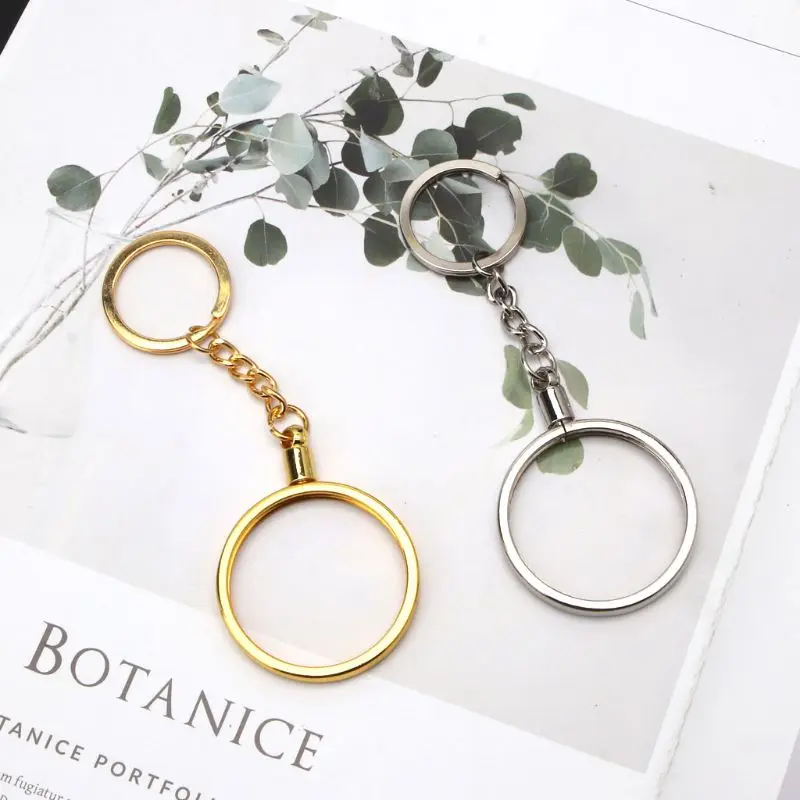 

40mm Commemorative Coin Holder Keyring Medallion Souvenir Coin Pendant Keychain Gold,Silver