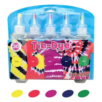 

5 Colors/set One-step Tie Dye Kit DIY Kits for Fabric Textile Craft Arts Clothes for Solo Projects Dyes Paint and Family Fun