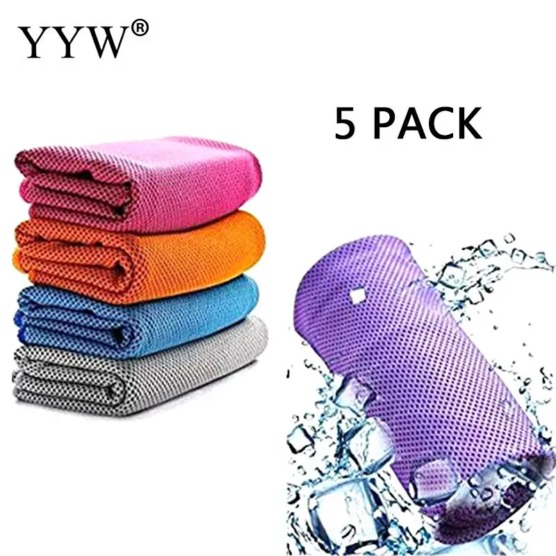 

5pcs/Set Cooling Towel Soft Absorbent Bath Towel Soft Shower Towels Soft Sport Towels Outdoor Travel toalla playa grande