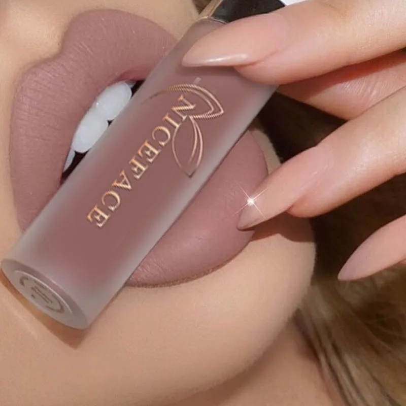 Помада Nice Face Brand 26 цветов татуажная помада Maquillage batom liquido mate нюдовая жидкий блеск