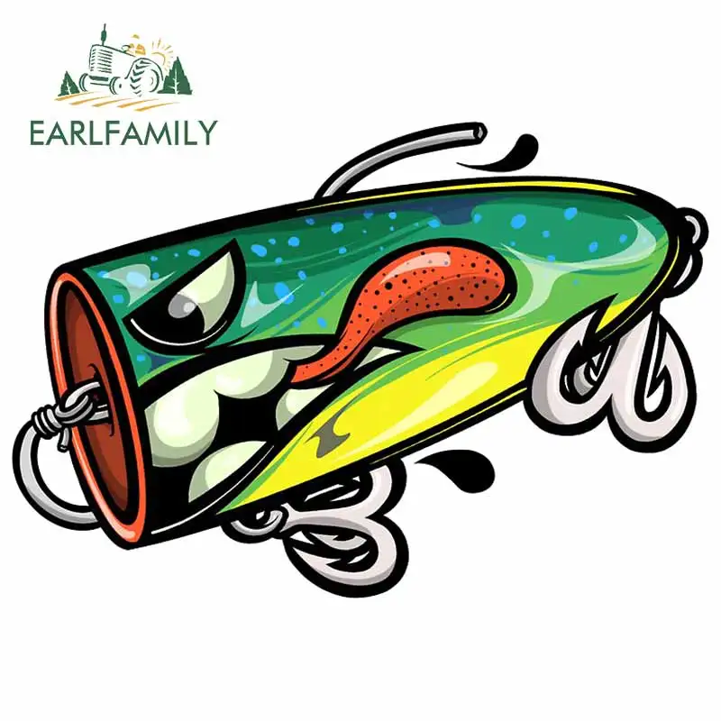 EARLFAMILY 13 см для рыбалки приманка виниловые наклейки на машину Водонепроницаемая