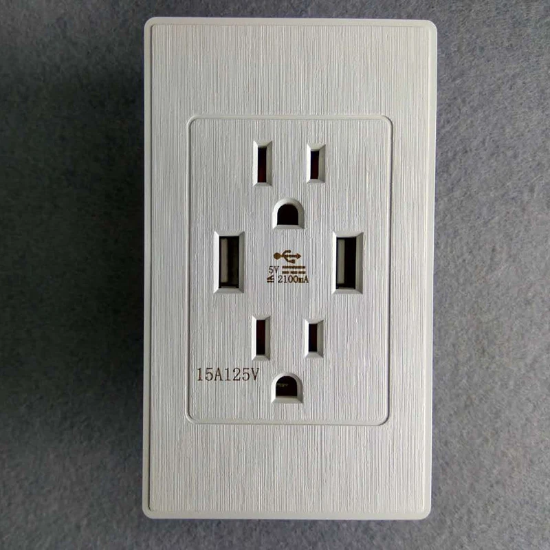Американский двойной Usb розетка американский стандарт розетка США 3.1A Usb розетка панель США вилка