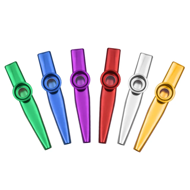 Kazoo en alliage d'aluminium, Instrument de musique en vrac, corps en  alliage d'aluminium, couleur vive pour enfant et adulte débutant, cours de  musique 6 pièces - AliExpress