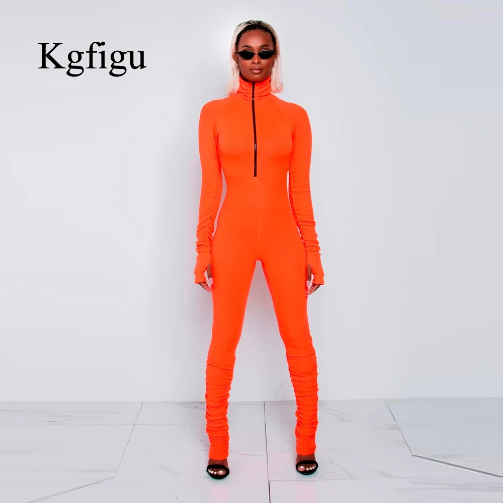 KGFIGU женские черные длинные брюки мягкие комбинезоны женский комбинезон
